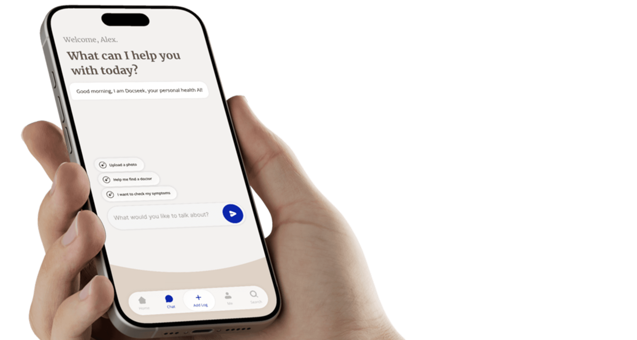 Docseek app on iPhone 16 Pro